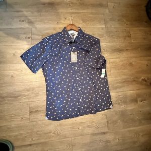 Van Heusen Never Tuck Button Down (Pineapple Print)